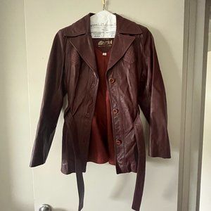 Women's Brown Vintage Leather Jacket